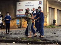 Hoàng Hắc Hổ ném đá người đi đường, khiến 1 phụ nữ bị thương