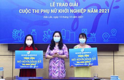 Vinh danh phụ nữ xuất sắc và dự án khởi nghiệp tiêu biểu