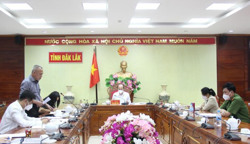 Họp trực tuyến cấp tỉnh về công tác tiếp nhận công dân trở về từ các tỉnh phía Nam