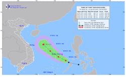 Áp thấp nhiệt đới có thể mạnh lên thành bão gây ra gió mạnh sóng lớn trên biển
