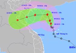 Bão số 7 giật cấp 11, hướng vào Nam đồng bằng Bắc Bộ và Bắc Trung Bộ