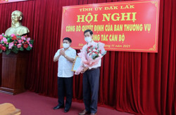 Công bố quyết định bổ nhiệm Phó Chánh Văn phòng Tỉnh uỷ