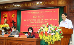 Cử tri tiếp tục phản ánh nhiều vướng mắc ở địa phương với đoàn ĐBQH tỉnh