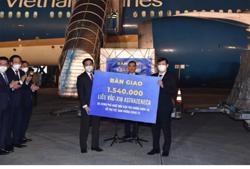 Chuyên cơ Thủ tướng chở 1.540.000 liều vắc-xin do Nhật Bản viện trợ về Việt Nam