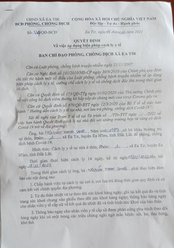 Đi lại trong tỉnh vẫn bị cách ly 14 ngày!