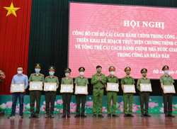 Công an tỉnh Đắk Lắk đứng thứ ba toàn quốc về Chỉ số cải cách hành chính trong Công an nhân dân