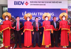 Khai trương Phòng giao dịch BIDV tại huyện Lắk