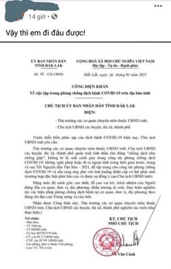 Thông tin mọi công dân không được đi ra khỏi tỉnh cả trước, trong và sau Tết Nguyên đán là không đúng sự thật