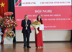 Agribank Đắk Lắk có thêm một Phó Giám đốc