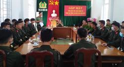 Công an huyện Buôn Đôn tổ chức gặp mặt công dân thực hiện nghĩa vụ Công an nhân dân năm 2021