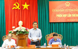 Ủy ban Bầu cử tỉnh họp phiên thứ 2: Bảo đảm tiến độ, yêu cầu công tác chuẩn bị cho cuộc bầu cử