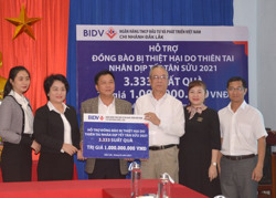 BIDV hỗ trợ 1 tỷ đồng giúp đồng bào bị thiên tai đón Tết