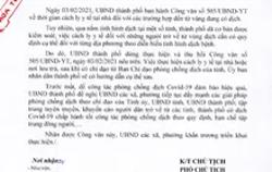 Thu hồi công văn yêu cầu cách ly công dân từ TP HCM, Bình Dương về quê ăn Tết