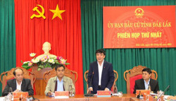 Ủy ban Bầu cử tỉnh họp phiên thứ nhất