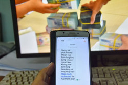 Lại rộ tin nhắn SMS giả mạo ngân hàng để lừa đảo