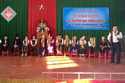 Huyện Krông Pắc: Khai giảng lớp truyền dạy cồng chiêng cho học sinh