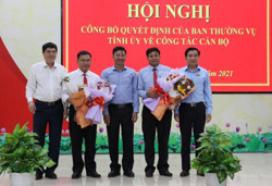 Công bố quyết định của Ban Thường vụ Tỉnh ủy về công tác cán bộ