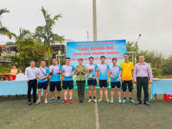 Giải bóng đá mini nam truyền thống Đoàn cơ sở Công an thị xã Buôn Hồ lần thứ XI