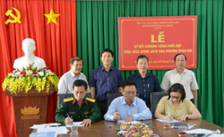 TP. Buôn Ma Thuột: Ký kết chương trình phối hợp thực hiện chính sách hậu phương Quân đội