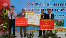 Xã đầu tiên của huyện M'Drắk đạt chuẩn nông thôn mới