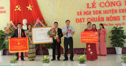 Xã Hòa Sơn (huyện Krông Bông) đạt chuẩn nông thôn mới
