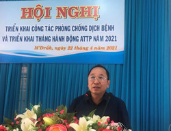 Huyện M'Drắk triển khai công tác phòng chống dịch bệnh năm 2021