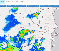 Tin cảnh báo lốc, sét, mưa đá trên khu vực tỉnh Đắk Lắk