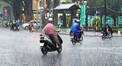 Cảnh báo mưa lớn, lốc, sét, mưa đá ở Nam Trung Bộ, Tây Nguyên và Nam Bộ