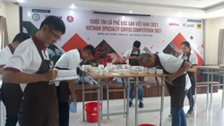Thông tin lại kết quả Cuộc thi Cà phê đặc sản Việt Nam 2021