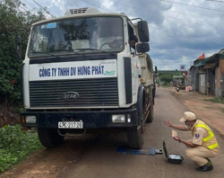 Huyện Krông Búk: Tăng cường xử lý xe quá khổ, quá tải