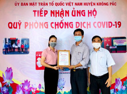 Nhân dân Krông Pắc ủng hộ hơn 1,4 tỷ đồng cho Quỹ phòng, chống dịch COVID-19