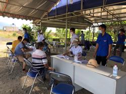 Trung tâm Kiểm soát bệnh tật tỉnh kiểm tra hoạt động tại các chốt kiểm soát, phòng chống dịch COVID-19