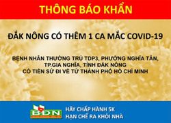 Gia Nghĩa thêm 1 ca Covid-19, ghi nhận 10 trường hợp tiếp xúc gần