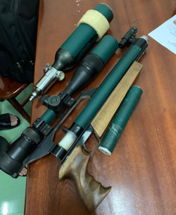 Xử lý một trường hợp sử dụng súng hơi trái phép