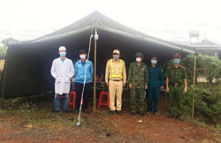 Huyện Krông Năng thành lập chốt kiểm soát phòng, chống dịch COVID-19 trên Quốc lộ 29