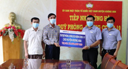 Huyện Krông Ana tiếp nhận ủng hộ Quỹ phòng chống dịch COVID-19