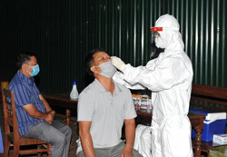 Xã Cư Bao (thị xã Buôn Hồ) thực hiện giãn cách xã hội theo Chỉ thị 16 của Thủ tướng Chính phủ.