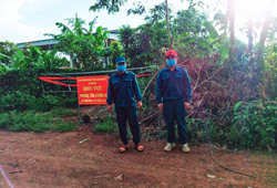 Thiết lập vùng cách ly y tế tại thôn 2, xã Cư M’gar (huyện Cư M’gar)