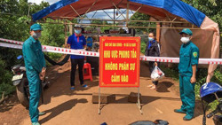 Thiết lập vùng cách ly y tế 242 hộ dân ở xã Ea Nam (huyện Ea H’leo )