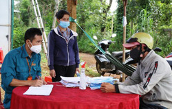 Huyện Krông Năng siết chặt kiểm soát nhằm ngăn chặn dịch bệnh lây lan