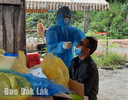 Huyện Ea Súp xét nghiệm COVID-19 trên diện rộng
