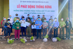 Huyện Ea H’leo phát động trồng rừng cảnh quan năm 2021