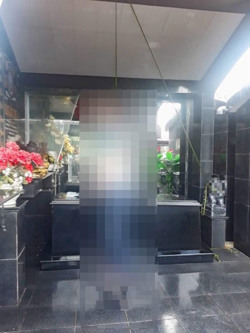 Người đàn ông tử vong trong tư thế treo cổ tại phần mộ ông nội