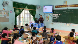 Trường vùng sâu ứng dụng công nghệ thông tin vào dạy học