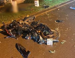 Thanh niên điều khiển xe mô tô tự tông vào cột mốc tử vong tại chỗ