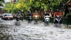 Nhiều khu vực từ Quảng Trị đến Bắc Tây Nguyên có mưa rất to