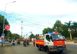 Huyện Krông Bông ra quân cao điểm tấn công, trấn áp tội phạm, đảm bảo an ninh trật tự Tết Nguyên đán