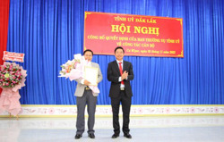 Đồng chí Vũ Hồng Nhật giữ chức Phó Bí thư Huyện ủy Cư M’gar