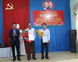 Đồng chí Ra Lan Von Ga được điều động giữ chức Bí thư Huyện ủy M’Drắk