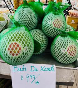 Bưởi da xanh bay đến Mỹ, giá hơn 500.000 đồng/kg